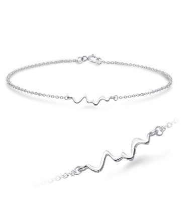 Heart Wave Silver Bracelet BRS-1110