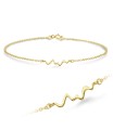 Heart Wave Silver Bracelet BRS-1110