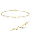 Heart Wave Silver Bracelet BRS-1110