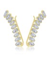  Fabulous Rectangle with CZ Stone Earrings EL-3579 