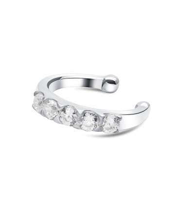 Curve Shape with CZ Stone Lip Clip LPC-01 