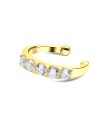 Curve Shape with CZ Stone Lip Clip LPC-01 