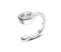 Circle Designed with CZ Stone Lip Clip LPC-08