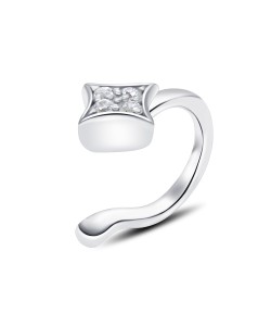 Shine Shape with CZ Stone Lip Clip LPC-13