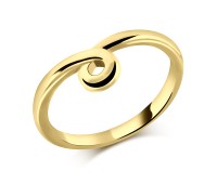 Gold Plated Silver Ring NSR-712-GP