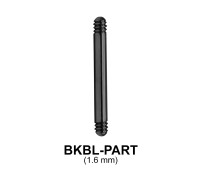 Black Steel Straight Barbell Part BKBL-PART
