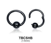 G23 Black Plated Segment Ring BKTBCSHB 1.6mm