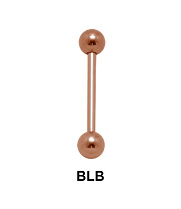 Rose Gold Barbells Ball Basic Piercing RGBLB