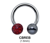 Circular Barbells Epoxy Rainbow Ball CBREB