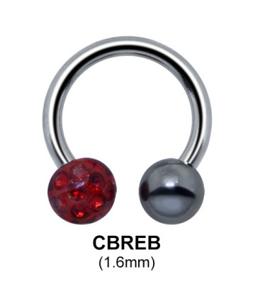 Circular Barbells Epoxy Rainbow Ball CBREB