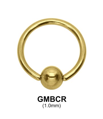 Gold Plated Micro Ball Closure Ring GMBCR (1.0)
