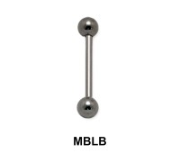 1 mm Straight Barbells Ball with Treading 1.2mm MBLB