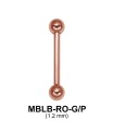 1.2mm Straight Barbells ball MBLB