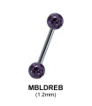 Barbells Double Epoxy Rainbow Ball BLDREB