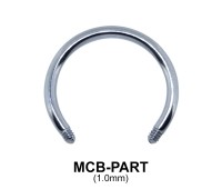 1.0mm Micro Circular Barbells with Treading 1.2mm MCB-PART