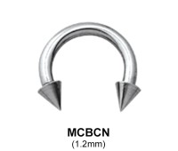 Circular Barbells Cone Basic Face Piercing MCBCN