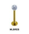 Labret Epoxy Rainbow Ball MLBREB