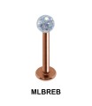 Labret Epoxy Rainbow Ball MLBREB