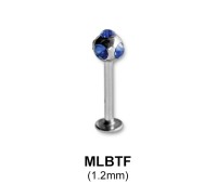 Labrets with Tiffany Ball MLBTF