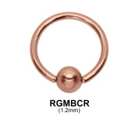 Rose Gold Micro Ball Closure Ring RGMBCR