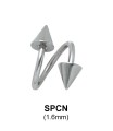 Spiral Cones Basic Face Piercing MSPCN