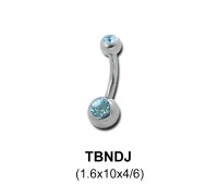G23 Basic Titanium Belly Piercing TBNDJ