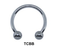 Basic Titanium Circular Barbells Ball TCBB 1.6mm