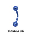 Basic Titanium Banana Jewelled Balls TSBNDJ