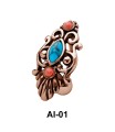 Stone Set Complex Design Belly Rings AI-01