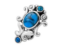 Turquoise Stone Belly Piercing AI-06