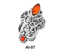Stone Set Upper Belly Rings Piercing AI-07