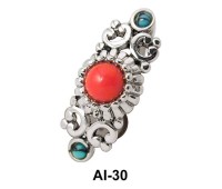 Stone Set Upper Belly Piercing AI-30