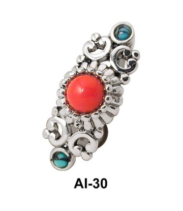 Stone Set Upper Belly Piercing AI-30