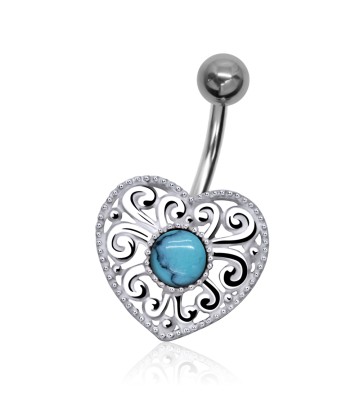 Heart Stone Belly Filigree Piercing AI-52