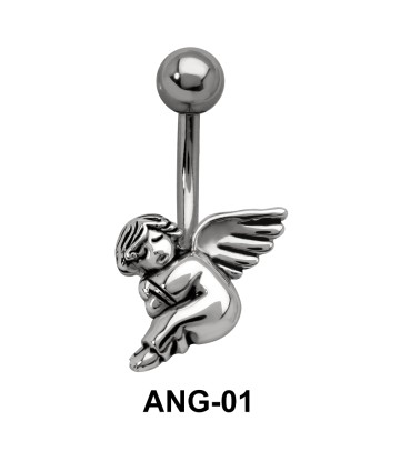 Seating Fairy Shaped Belly Piercing ANG-01