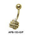 Coiled Snake Belly Piercing APB-153