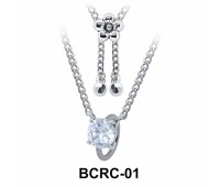 Round CZ Closure Rings Belly Piercing Chains BCRC-01