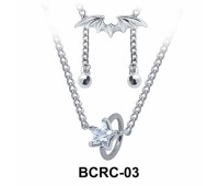 Star CZ Closure Rings Belly Piercing Chains BCRC-03