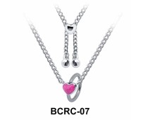 Enamel Heart Closure Rings Belly Piercing Chains BCRC-07