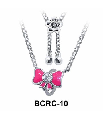 Enamel Bow Closure Rings Belly Piercing Chains BCRC-10