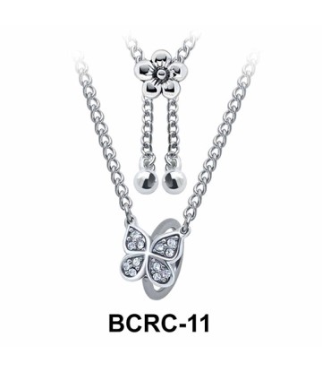 Butterfly Closure Rings Belly Piercing Chains BCRC-11