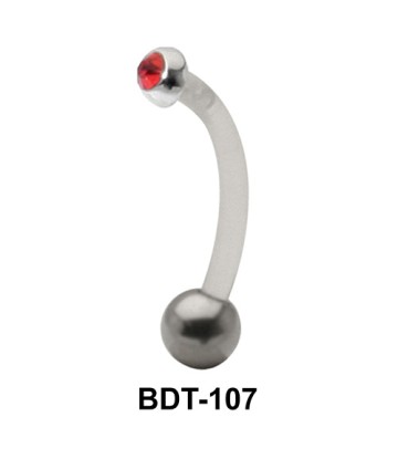 Stone Set Upper Belly Piercing BDT-107
