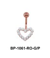 Pearl Heart Belly Pearl Piercing BP-1061