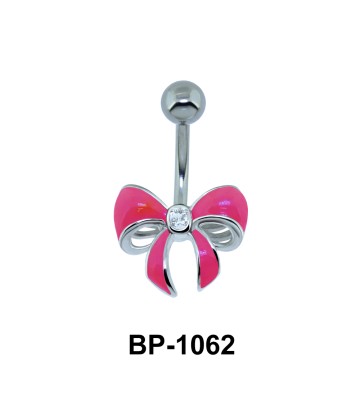 Pink Bow Belly Piercing BP-1062
