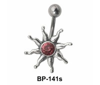 Stone Set Sunrays Belly Piercing BP-141s