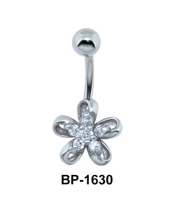Flower with Stones Belly Piercing BP-1630