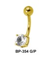 Red Stone Belly Piercing BP-354