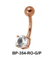 Red Stone Belly Piercing BP-354
