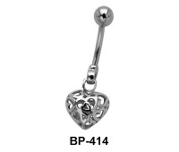 Beautiful Heart Belly Piercing BP-414