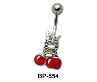 Apple with Leaves Belly Piercing BP-554